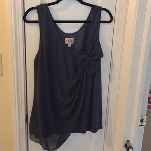 Anthropologie deletta gathered front tank top XL